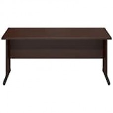 Bush Business Westfield Elite 66W x 30D C-Leg Desk, Mocha Cherry, Installed