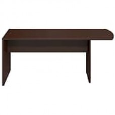 Bush Business Westfield Elite 72W x 30D Peninsula Desk, Mocha Cherry, Installed