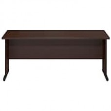 Bush Business Westfield Elite 72W x 24D C-Leg Desk, Mocha Cherry, Installed