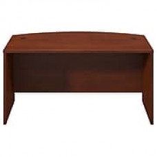 Bush Business Furniture Westfield Elite 60W x 36D Bow Front Desk, Hansen Cherry, Installed (WC24505FA)