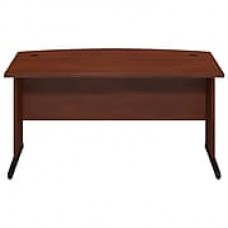 Bush Business Furniture Westfield Elite 60W x 36D C Leg Bow Front Desk, Hansen Cherry, Installed (WC24565FA)