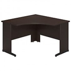 Bush Business Westfield Elite 48W x 48D C-Leg Corner Desk, Mocha Cherry, Installed