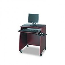 Safco® Picco™ Duo Workstation, Mahogany, 30 1/4"H x 28 1/4"W x 22 1/4"D