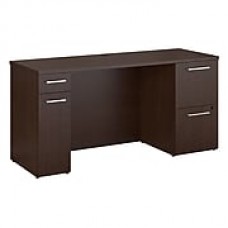 Bush Business Furniture Emerge 60W x 22D Office Desk with Storage, Mocha Cherry (300S117MR)