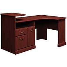 Bush Business Syndicate Expandable Corner Desk, Harvest Cherry