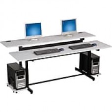 Balt® Split-Level Workstation, 72" Desk