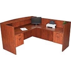 Regency® Sandia Complete Office Solution, Reception Desk, Cherry