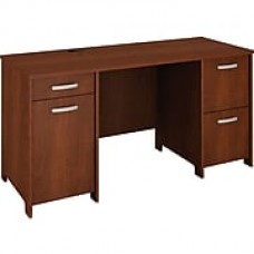 Bush Furniture Envoy 58W Office Desk with 2 Pedestals, Hansen Cherry (PR76560K)