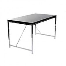 Euro Style™ Gilbert High Gloss Lacquer Wood Desk, Black