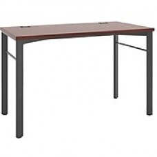 HON Manage Table Desk, 48"W x 23-1/2"D, Chestnut Laminate, Ash Finish  NEXTExpress