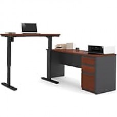 bestar Standard Sit & Stand Desk, Brown (99885-39)