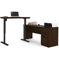 bestar Standard Sit & Stand Desk, Brown (99885-69)