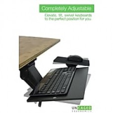 Uncaged Ergonomics KT1 Ergonomic Under-Desk Keyboard Tray Black (KT1)