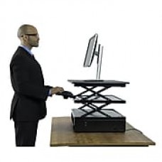 Uncaged Ergonomics Electric CHANGEdesk Adjustable Height Standing Desk Conversion, Black (CDE)