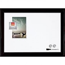 Quartet® Home Decor Magnetic Dry-Erase Board, Ebony Frame, 23"W x 17"H (79282)