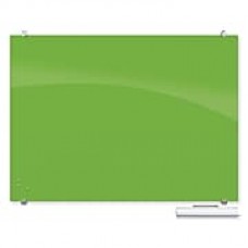 Best-Rite Visionary Colors Magnetic Glass Dry Erase Whiteboard 35.43" x 47.24" Green (83844-Green)