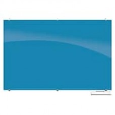 Best-Rite Visionary Colors Magnetic Glass Dry Erase Whiteboard 47.24" x 70.87" Blue (83845-Blue)