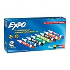 EXPO Low Odor Dry Erase Markers, Chisel Tip, Assorted Colors, 192 Count (SAN2003995)