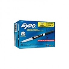 EXPO Low Odor Dry Erase Markers, Fine Tip, Assorted Colors, 36 Count