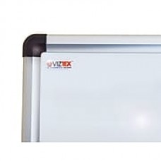 Viztex Lacquered Steel Magnetic Dry Erase Board with Aluminum Frame (48"x36")