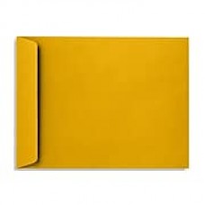 LUX® 10" x 13" 70lbs. Open End Envelopes, Sunflower Yellow, 50/Pack