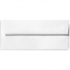 LUX Peel & Press #10 Square Flap Envelopes (4 1/8 x 9 1/2) w/Peel & Press 500/Box, 80lb. White w/Peel & Press (4860-80W-500)