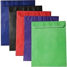 JAM Paper® 10 x 13 Tyvek Envelopes, Catalog Open End with Self Adhesive Closure, Assorted Colors, 25/pack (V0123ASSRTD)