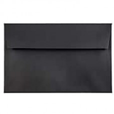 JAM Paper® A8 Invitation Envelopes, 5.5 x 8.125, Black Linen Recycled, 1000/carton (64931B)