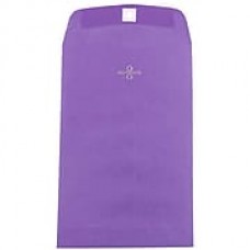 JAM Paper® 6 x 9 Open End Catalog Envelopes with Clasp Closure, Brite Hue Violet Purple Recycled, 100/pack (87956)