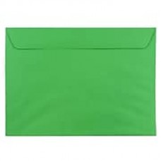 JAM Paper® 9 x 12 Booklet Envelopes, Brite Hue Christmas Green Recycled, 1000/carton (154124B)