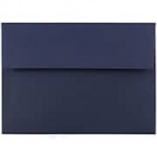 JAM Paper® A7 Invitation Envelopes, 5.25 x 7.25, Navy Blue, 1000/carton (LEBA717B)