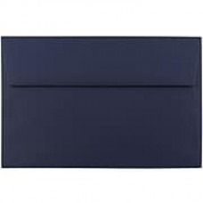 JAM Paper® A9 Invitation Envelopes, 5.75 x 8.75, Navy Blue, 1000/carton (LEBA792B)