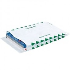 Partners Brand Tyvek Expandable Envelopes, 10" x 13" x 1 1/2", First Class, White/Green, 100/Case (TYE10131FC)