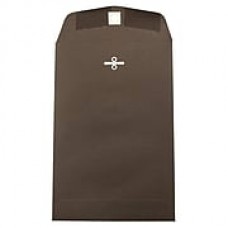 JAM Paper® 6 x 9 Open End Catalog Envelopes with Clasp Closure, Chocolate Brown Recycled, 100/pack (234784)