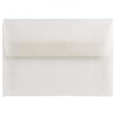 JAM Paper® 4bar A1 Envelopes, 3 5/8 x 5 1/8, Clear Translucent Vellum, 1000/carton (900797921B)