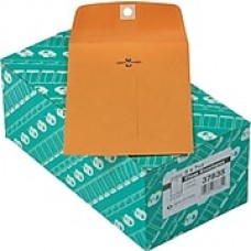 Quality Park Gummed Clasp Envelopes, 5" x 7 1/2", Brown, 100/Bx