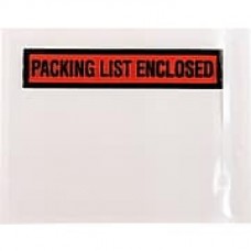 Panel Style Packing List Enclosed Envelopes, 04-1/2" x 06", Red/Black, 1,000/Case (150CT8/F2)