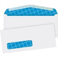 Quality Park® #10, Left Window Security-Tint Gummed Envelopes, 500/Box