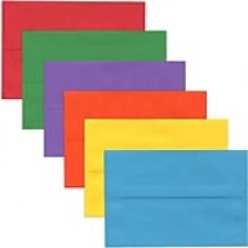 JAM Paper® A2 Invitation Envelopes, 4 3/8 x 5 3/4, Assorted Bright Color Envelopes, 150/pack (956A2brogvy)