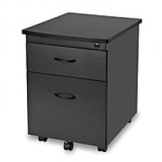 OFM Modular Wheeled Mobile 2-Drawer File Cabinet Pedestal, Graphite, (55106-GRPT)