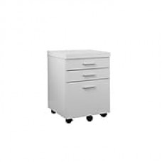 Monarch Specialties Inc. 3 Drawer Flat File, White,Letter, 19''W (I7048)