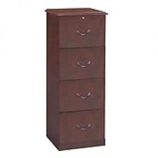 Z-Line 4 Drawer Vertical File, Cherry,Letter/Legal, 20''W (ZL9990-24VFU)