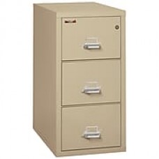 Fire King Vertical 3 Drawer Legal Fireproof File Cabinet - Parchment, Includes White Glove Delivery (3-3121-CPAI)