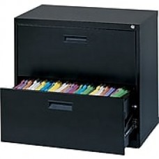 MBI® 2-Drawer Lateral File Cabinet, 26-5/8Hx30Wx18"D, Black