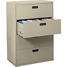 MBI 400 Series 4 Drawer Lateral File, Putty/Beige,Letter/Legal, 36''W (M304LPU)