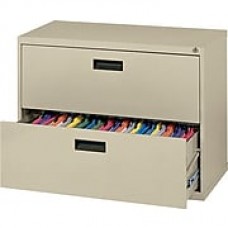 MBI® 2-Drawer Lateral File Cabinet; 26-1/2"H x 30"W x 18"D, Putty