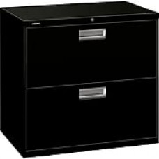 HON Brigade 600 Series 2 Drawer Lateral File Cabinet, Letter, Black, 30"W (672L-P) NEXT2018 NEXT2Day