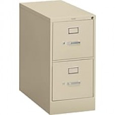 HON® S380 Series 2 Drawer Vertical File Cabinet, Putty, Letter, 26"D (HS382PL)