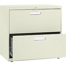 HON Brigade 600 Series 2 Drawer Lateral File Cabinet, Letter, Putty, 30"W (672L-L) NEXT2018 NEXT2Day