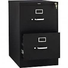 HON 310 Series 2 Drawer Vertical File Cabinet, Legal, Black 26-1/2"D (HON312CPP) NEXT2018 NEXT2Day